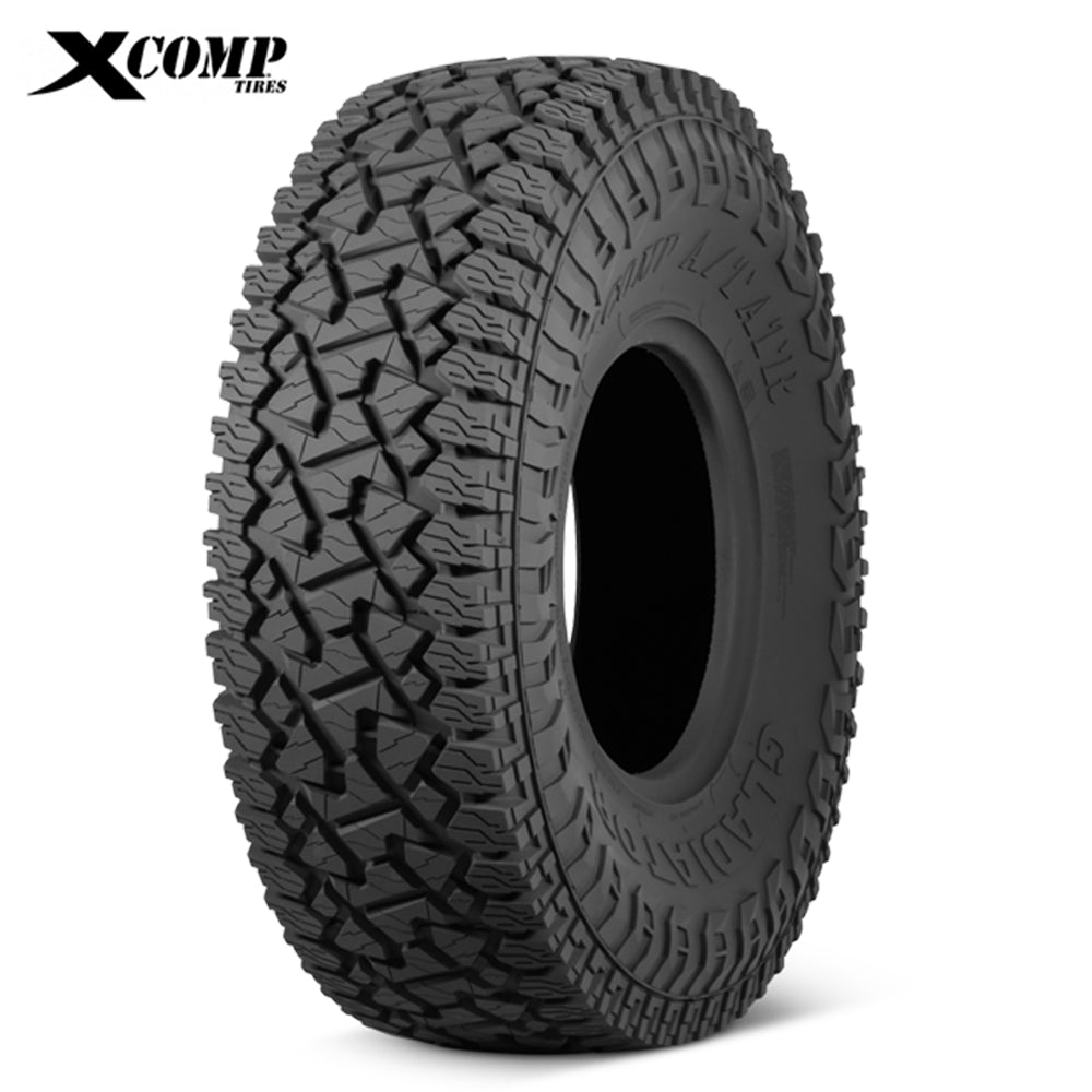 Main product photo of the Gladiator X-Comp A/T ATR 10-Ply Steel Belted Radial high performance UTV and SXS tire, offered with free shipping from Ride or Die Tire.
