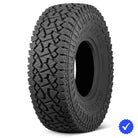 Angled view of the competition and high performance SXS tire by Gladiator, the XComp A/T ATR 10-Ply Radial tire, featuring Load and Speed indexes of 95N and 97N (depending on size), available in AT33x10R15 and AT35x10R15 sizes, sold with free shipping.