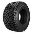Angled view of the all new Goodyear Softrac Pro lawn, garden, and turf tire designed for UTV, ZTR, and garden tractors, featuring a high traction tread pattern design, and heavy duty 4-ply construction with robust load ratings, sold with fast and free shipping.