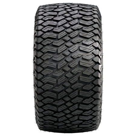 Full tread pattern view of the all new Carlisle / Goodyear Softrac Pro lawn, garden, and turf tire designed for UTV, ZTR, and garden tractors, featuring a high traction tread pattern design, and heavy duty 4-ply construction with robust load ratings, sold with fast and free shipping.