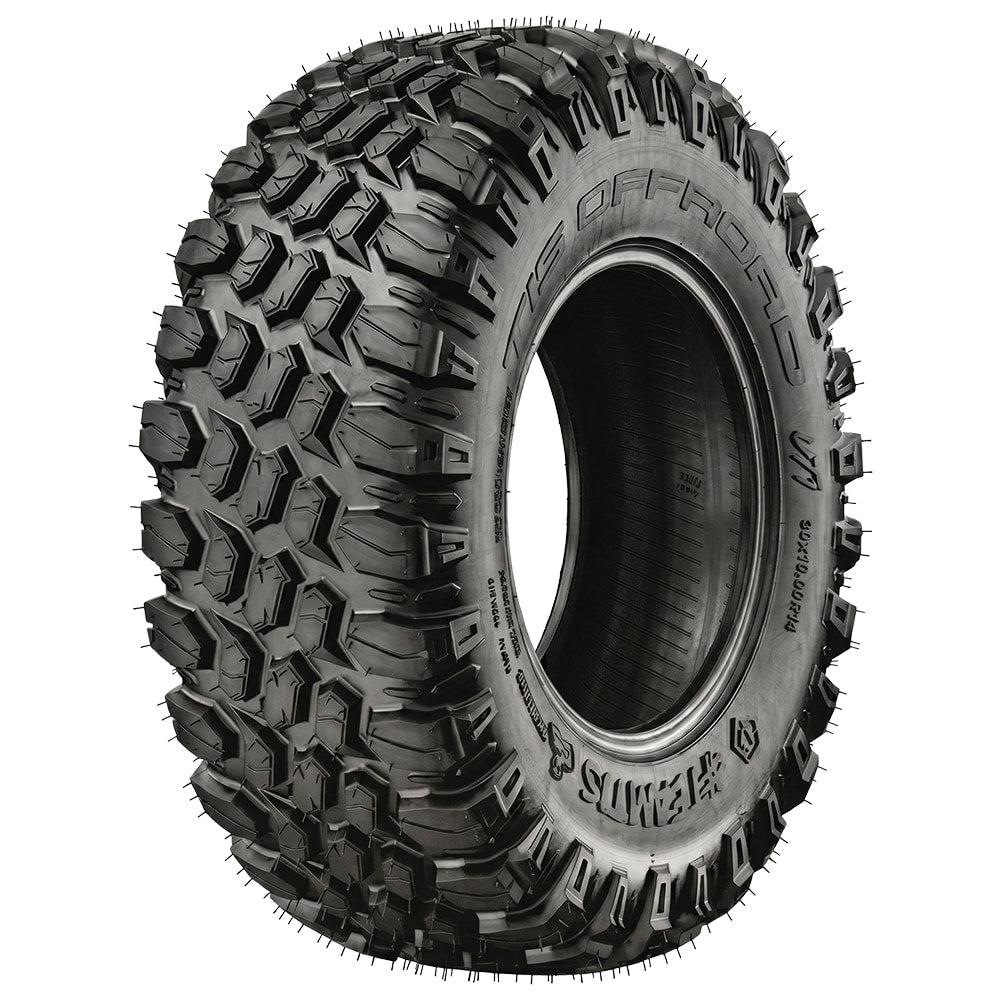 Main angled image of the all new Hercules TIS UT1 high performance side-by-side radial all terrain 8-Ply tire, featuring high traction non-directional all-terrain design, rugged construction, and offered with free shipping and great prices by Ride or Die Tire. #teamtis