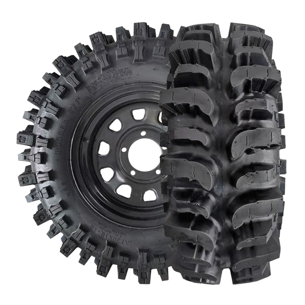 High performance Super Swamper Bogger UTV TSL off road aggressive mud tire with deep lugs for 14, 15, 17, 20, 22, and 24 inch wheels by Interco.