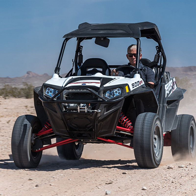 Radial LI-EF tire by Interco installed on RAZR 900 side-by-side driving through desert.