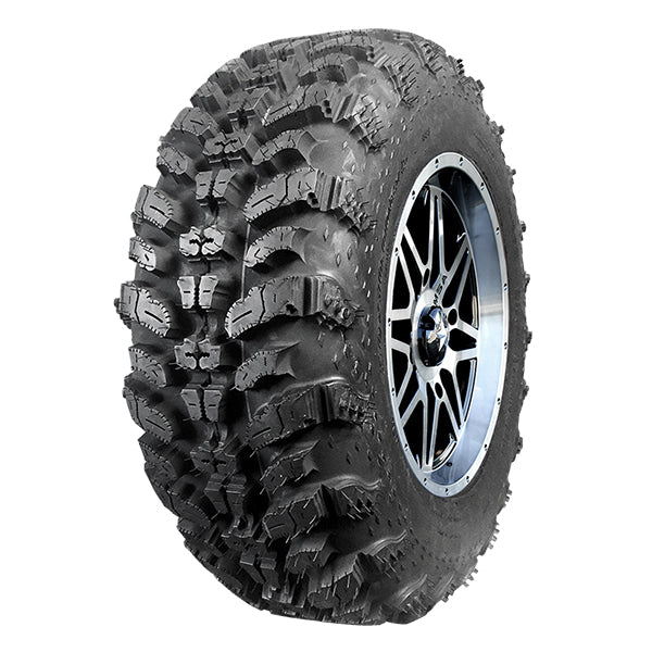 Extra rugged 8-ply radial UTV/ATV/SxS tire by Interco, model Sniper 920 Radial, featuring high traction, lightweight design, responsive, exceptional puncture resistance, great for a wide variety of terrains, smooth and quiet performance, offered with free shipping and available in 12", 14", and 15" rim sizes.