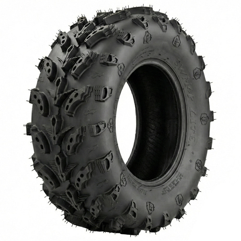 Angled view of the highly popular Interco Swamp Lite ATV and UTV tire, manufactured with tough bias-ply 6-ply construction, lightweight, high traction design, suitable for a wide variety of terrains, and available in many sizes for most applications, all sizes offered with fast and free shipping.