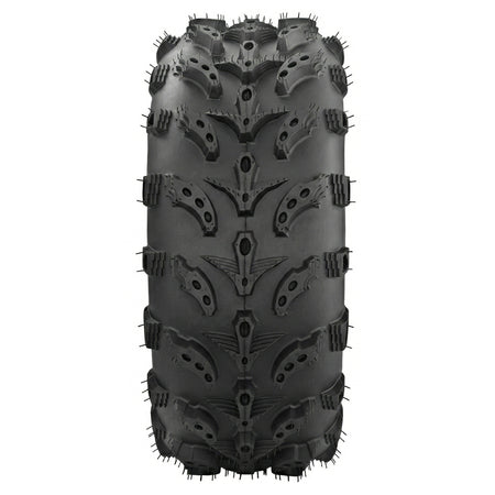 Full tread pattern view of the Interco Swamp Lite ATV and UTV tire, featuring a highly efficient directional all terrain and mud tread pattern paired with a lightweight and durable carcass for most atv and light duty UTV and SXS machines.