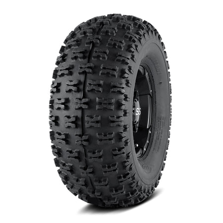 Rear knobby tire for quad and ATV, model ITP Holeshot original.