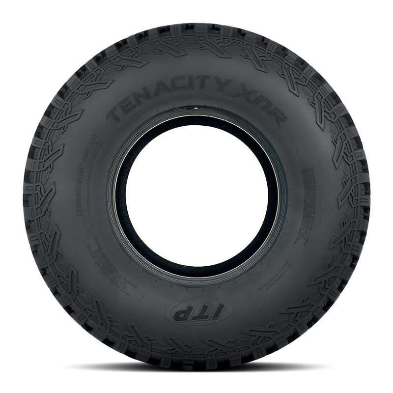 Sidewall view of the 10-ply Tenacity XNR UTV tire by ITP in 32x10R15 size.