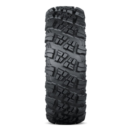 Full tread pattern and lug block layout on the high performance radial 8-ply ITP Versa Cross V3 all-terrain off road UTV tire.