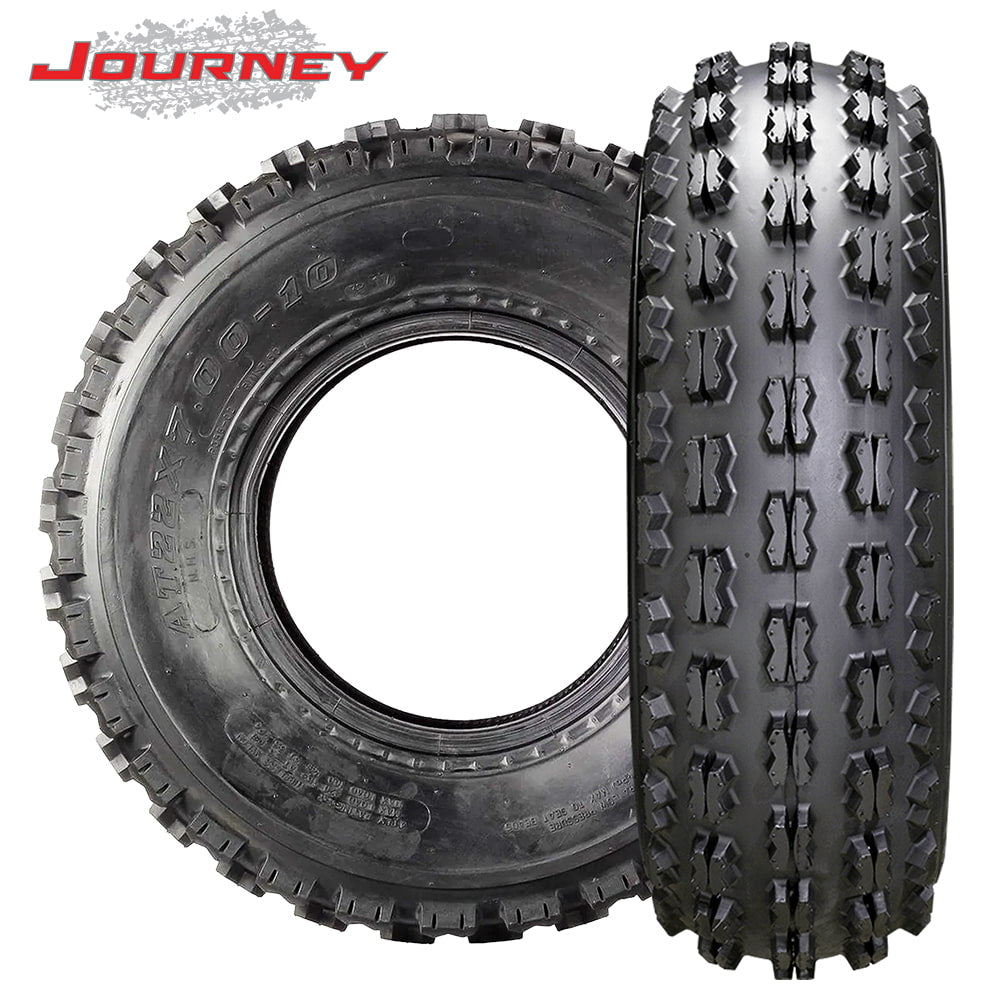 Journey W356 front ATV and Quad 6-ply Bias Construction tire, featuring classis tread design and affordable price point, offered with free shipping by Ride or Die Tire.