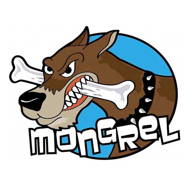 GBC Kanati Mongrel tire dog with a bone color logo.