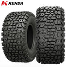 Main product listing photo of the Kenda Terra Trac K502 lineup of utility, golf, atv, and lawn / garden tires, featuring 4 or 6-ply bias construction, high traction tread pattern, and famous Kenda quality, sold by Ride or Die Tire.