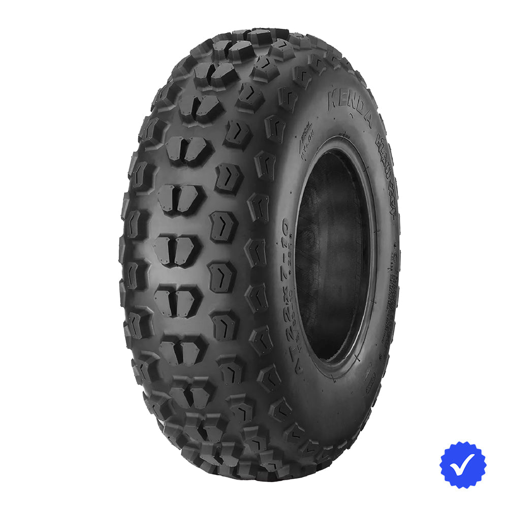 Kenda Klaw front ATV high performance 6-ply quad tire, available in 10" and 12" wheel sizes.