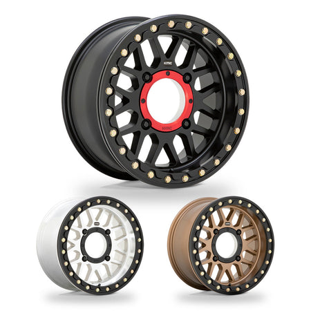 KMC Grenade Beadlock (KS235) UTV wheel in every finish: satin black, machined and satin bronze