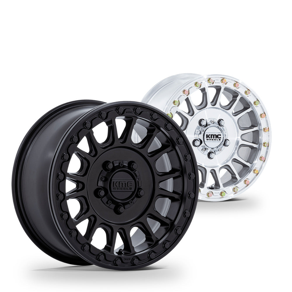 KMC Impact Beadlock (KS239) UTV wheel in every finish: satin black and machined