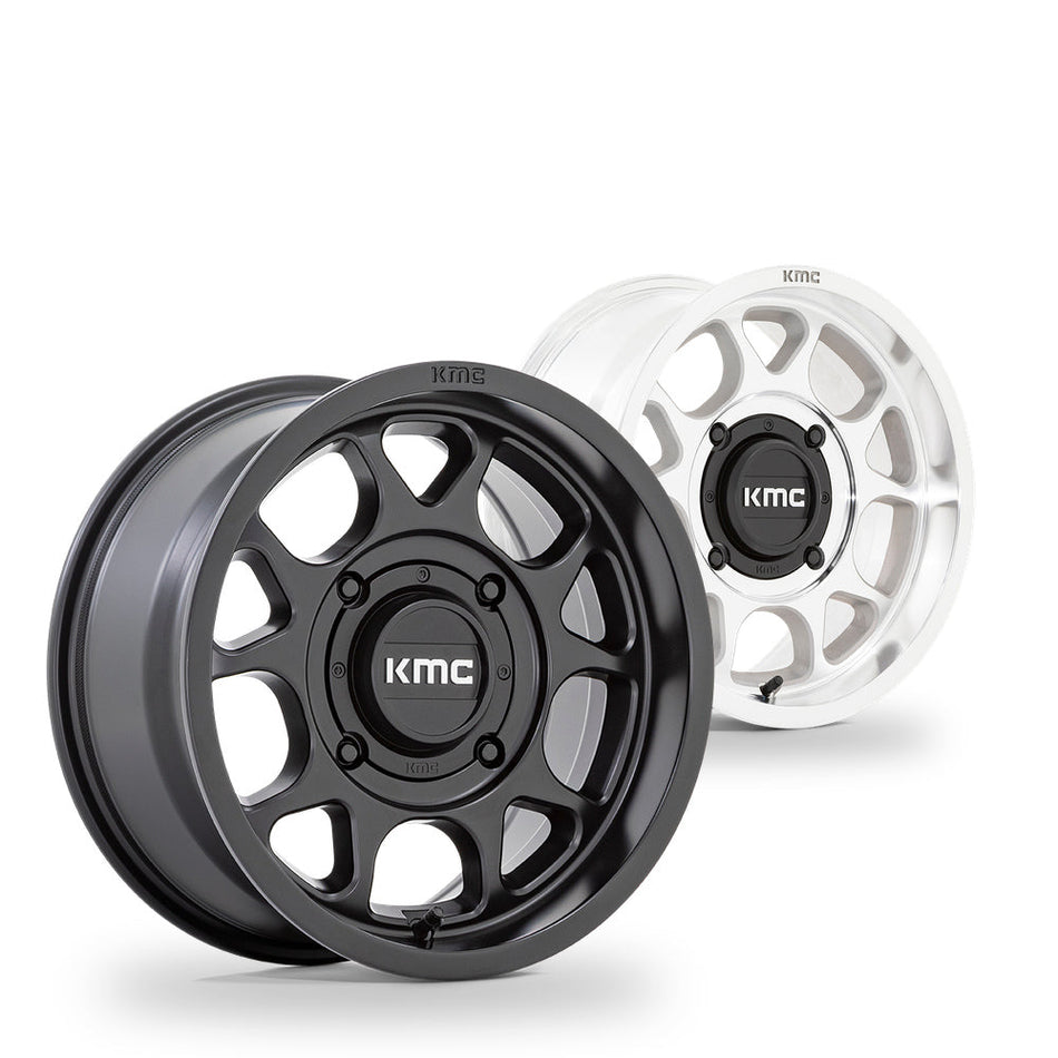 KMC Toro S (KS137) UTV wheel in every finish: satin black and machined