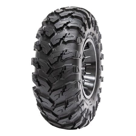 Angled view of Maxxis MU521 front UTV and SxS tire, available in 12" and 14" wheel sizes with durable bias or radial constructin and offered with free shipping.
