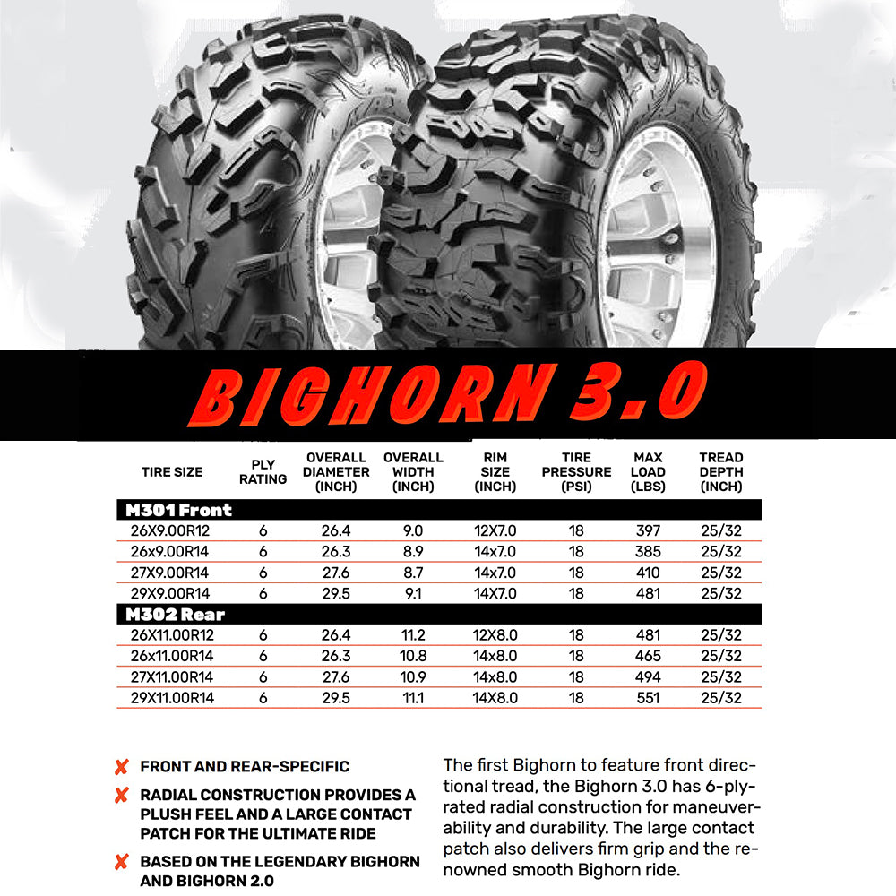 Maxxis 3 inch tires on sale