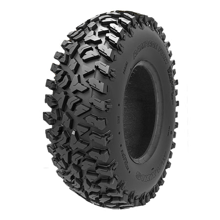 32x10R15 Maxxis Rampage Fury OE high performance 8-ply nylon radial side by side UTV tire, Item# TM00259300, offered with free shipping by Ride or Die Tire.