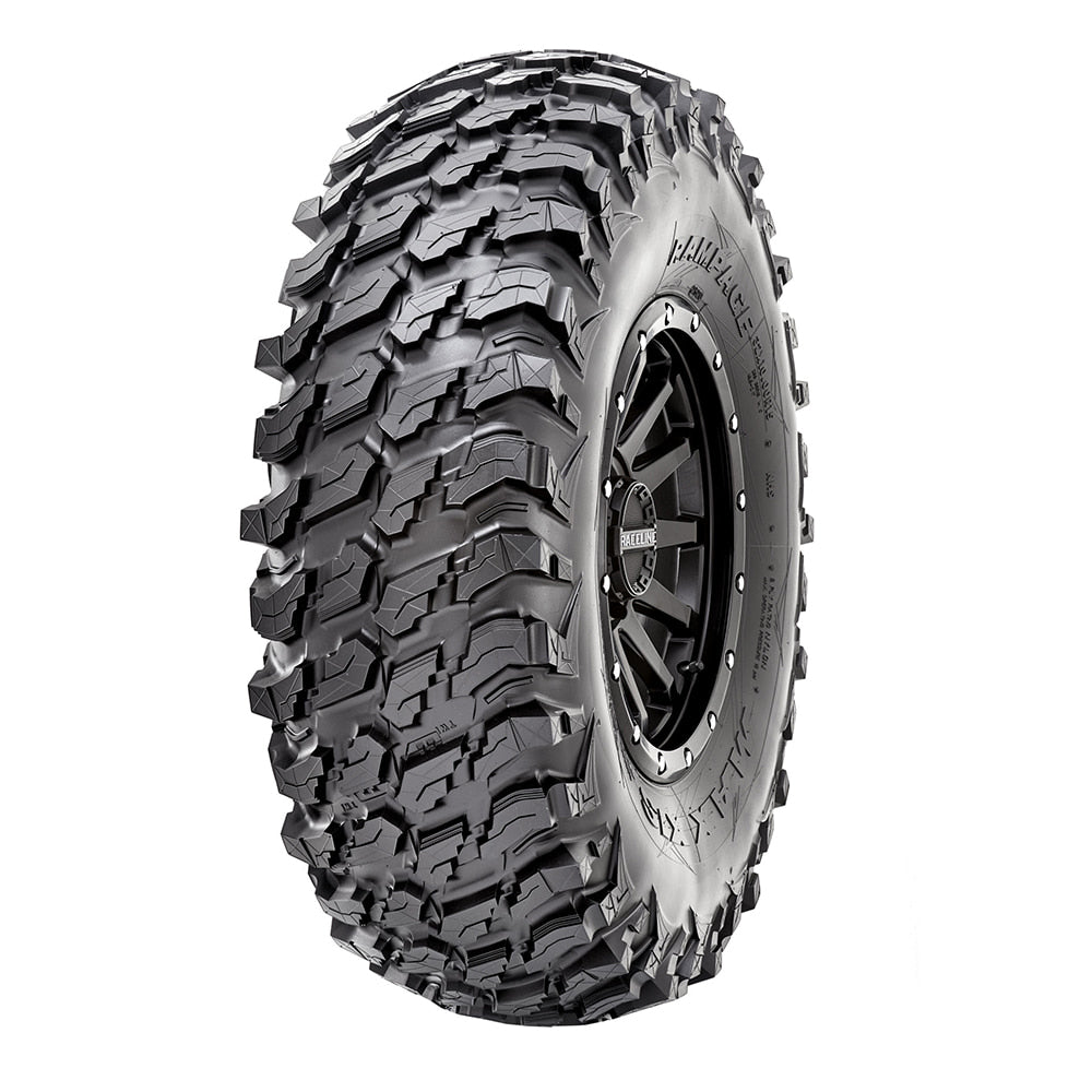 High performance Maxxis Rampage side by side and UTV radial 8-ply tire.