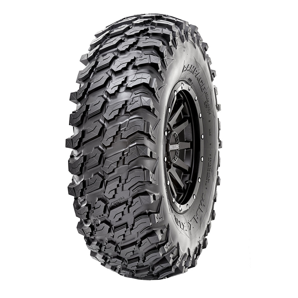High performance Maxxis Rampage side by side and UTV radial 8-ply tire designed for 14" and 15" diameter wheels, offered with free shipping.