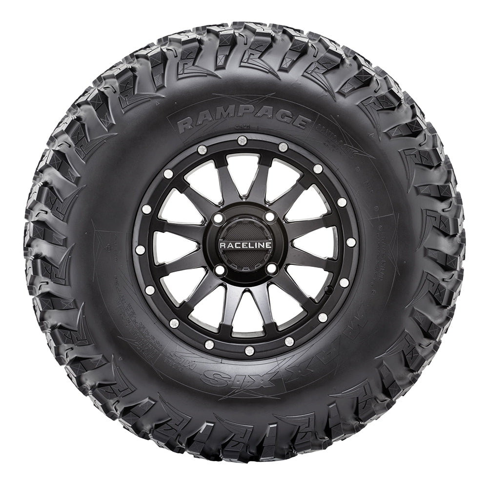 Sidewall view of Rampage radial all terrain 8-ply radial UTV and SxS tire.