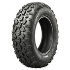 Angled view of the competition Maxxis RAZR Plus MX ATV / Quad front 4-ply bias tire, featuring a unique competition lug design for enhanced steering responsiveness, offered with fast and free shipping, 20x6-10 size, Part # TM01033100.