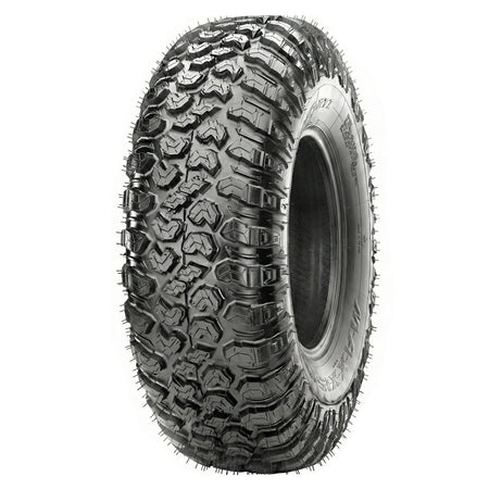 Angled view of the brand new Maxxis RAZR XTZ utv and sxs tire, featuring 8-ply nylon radial construction, advanced tread pattern a/t design, engineered to excel in hardpack and desert high speed terrain, initially available in 32x10.00R15, Part # TM00404900, offered with fast and free shipping from Ride or Die Tire.