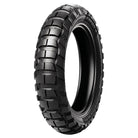 Angled view of the Metzeler Karoo 4 rear motorcycle tire designed for ADV and Maxi Enduro riders to maximize performance and control, all sizes available with fast and free shipping.