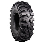 Angled view of the Mickey Thompson Baja Pro X SXS tire, designed for extreme UTV and SXS competition with ultra-rugged heavy duty bias ply construction and high traction rock climbing ability, all sizes sold with fast and free shipping from Ride or Die Tire.