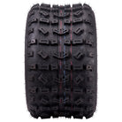 Full tread pattern view of the Moose Rattler rear ATV and Quad tire, showcasing the high traction directional lug design that excels in hard pack and intermediate with a soft compound rubber composition.
