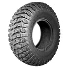 Angled view of the high performance competition UTV 8-Ply Radial tire, the MRT Rocky RX Nycore-reinforced race and rock crawling tires for 15" rims, featuring two medium and sticky high traction dual rubber compounds, and all offered with free shipping by official Moto Race Tire dealer Ride or Die Tire.