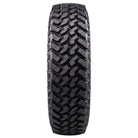 Full tread pattern view of the Nitto Trail Grappler SXS tire for Side-by-Sides and UTV, showing the 9.5 inch wide profile, and featuring automotive grade segmented mold light truck steel belted radial construction, and offered with free shipping, part # N207-970.