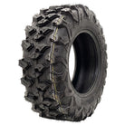 Angled view of the high performance 8-ply and 10-ply radial OBOR LYNX tire, designed as a high traction loose terrain all-around UTV and SXS tire, with long-wearing, tough construction and offered with fast and free shipping.