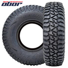 Main product photo of the high performance 8-ply steel belted radial (SBR) Obor Tricera UTV and SXS tire, featuring lightweight design, high traction desert and competition compound and tread pattern, and premium construction high quality UTV tire all-terrain design, for sale by Ride or Die Tire.