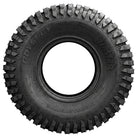 Full sidewall viewof the Odyssey Blaster UT32x10.00R14 UTV and SXS tire, showcasing the hot Blaster logo and wrap-around shoulder lugs for protection from rocks and punctures, while also promoting side traction for rocks and ruts.