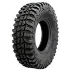 Angled view of the brand new Odyssey Force Conqueror 8-ply reinforced nylon radial UTV and SXS tire, NHS rated for off road use, offered in a variety of sizes for 14" and 15" diameter rims, and all with fast and free shipping.