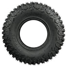 Full sidewall view of the Odyssey Conqueror UT32x10.00R15 UTV and SXS tire, showcasing the attractive Conqueror logo and wrap-around widely-spaced shoulder lugs for protection from rocks and punctures, while also promoting side traction for rocks and ruts.
