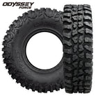 Main product listing photo of the high traction and great value Odyssey Force Conqueror 8-ply nylon radial UTV and SXS all-terrain tires, designed with tough sidewalls and great traction design for general trail and road riding, sold by Ride or Die Tire.