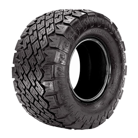Angled view of the Armstrong OTR Big Bite turf and lawn replacement tire for zero turn (ZTR) mowers, stand-on, and garden tractors, available in 2, 4, or 6-ply construction individually or as a set, sold with free shipping and best prices.