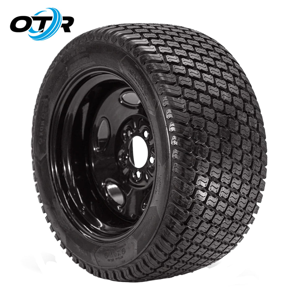 Alternate product photo view of the OTR Grassmaster NDX Air-less lawn, turf, and utility tire, designed to never go flat and eliminate downtime, available in 24" and 26" overall height and all offered with fast and free shipping from Ride or Die Tire.