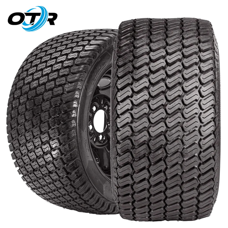 Main product photo view of the OTR Grassmaster NDX Air-less lawn, turf, and utility tire, designed to never go flat and eliminate downtime, available in 24" and 26" overall height and all offered with fast and free shipping from Ride or Die Tire.