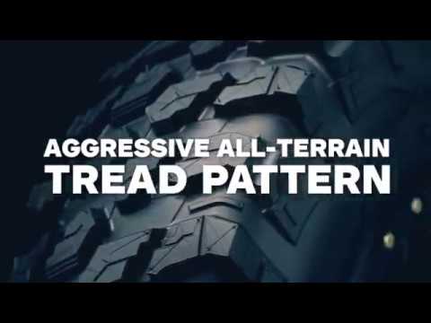 Maxxis Youtube video showcasing the aggressive all terrain tread pattern of the Maxxis Rampage 8-Ply Radial UTV and Side by Side high performance tire.