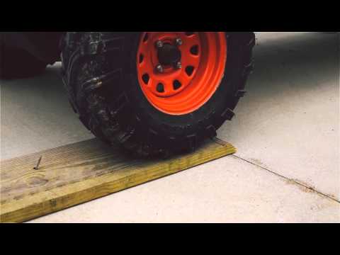 Promotional Youtube video displaying the incredible puncture sealing protection technology on OTR lineup of lawn, garden, and tractor tires that use TyrLyner technology, a propietary Tire Liner rubber layer inside the tire that seals punctures immediately.