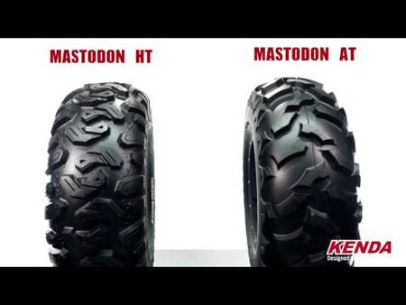 Youtube promotional video featuring the Kenda Mastodon AT and Mastodon HT heavy duty radial UTV and ATV front and rear tires featuring 8-ply construction.