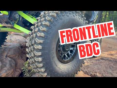 Promotional youtube video featuring the extremely tough 10-ply radial Frontline BDC all-terrain side-by-side and UTV tire, available in a wide variety of sizes and offered for sale at the best pricing by authorized dealer Ride or Die Tire.