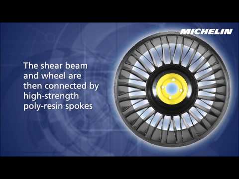 Promotional Youtube video of the new Michelin X Tweel airless ATV, UTV, and SXS utility tire designed with high-strength poly-resin spokes and long lasting tread compound so you don't have to worry about flats and downtime.