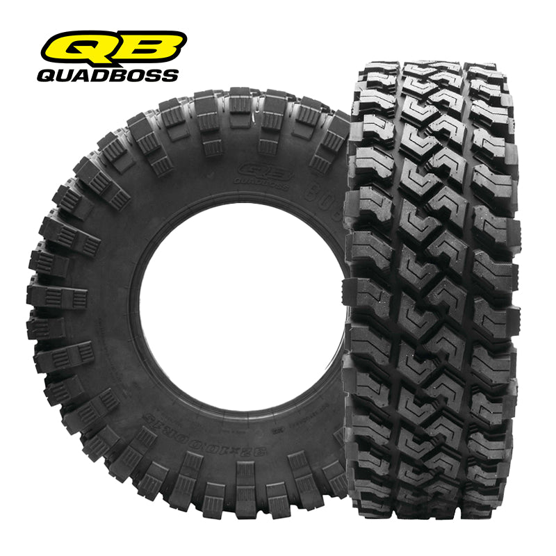 Quadboss QBT808 model 8-ply Radial UTV and SXS tires, available individually or buy as a set, offered with free shipping by Ride or Die Tire, made in 14" and 15" wheel sizes.