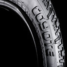 Studio quality high definition close-up view of the Coyote logo found on the sidewall of the Sedona Coyote lineup of UTV tires.