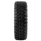 Full view of the tread pattern and hybrid lug design of the Sedona Ridge RIPR SXS tire, manufactured with clamshell mold nylon radial construction.